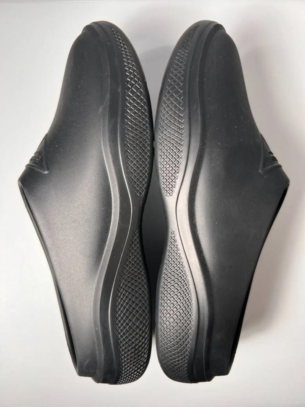 PRADA Black Mellow Rubber Mules Sz Women 7US 37EU LN - Picture 5 of 9